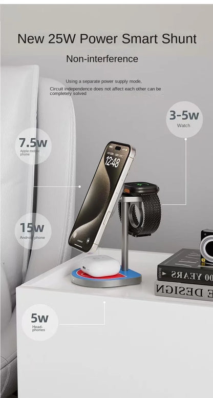 Basketball 3-in-1 magnetic wireless charger